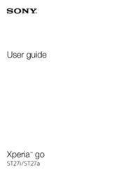 Sony xperia go st27i user guide. - Ford fusion workshop manual cooling section.