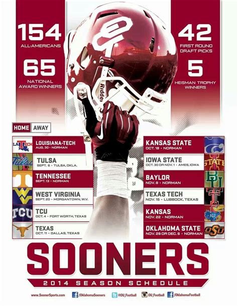 College 12-Pack: Texas A&M vs Miami - Week 1. The Oklahoma Sooners 2023 schedule is official with the release of the Big 12 schedule on Tuesday afternoon. …. 
