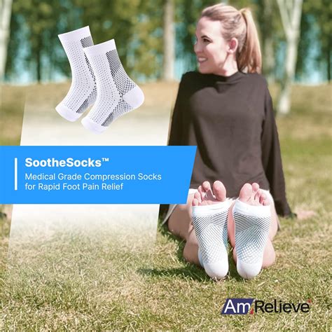 Soothesocks review. 345 4.5 out of 5 Stars. 345 reviews. Dr-Sock Soother Magnetic Anti Fatigue Compression Foot Brace Sleeve Support X7P4. Add. Now $ 3 52. current price Now $3.52. ... Soothe Socks for Neuropathy Pain, Soothesocks for Neuropathy, Amrelieve Soothesocks, Soothe Socks Arch Support. 6 1.8 out of 5 Stars. 6 … 
