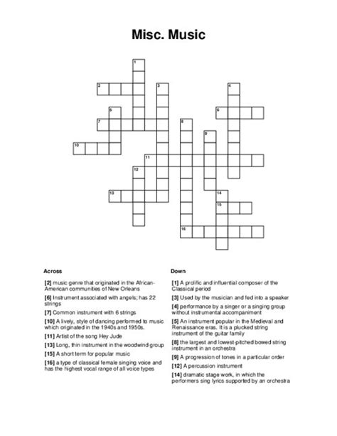 Answers for Soothing kind of music (4,9) crossword clue, 13 letters. Search for crossword clues found in the Daily Celebrity, NY Times, Daily Mirror, Telegraph and major publications. Find clues for Soothing kind of music (4,9) or most any crossword answer or clues for crossword answers..