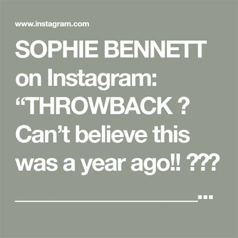 Sophie Bennet Instagram Santo Domingo