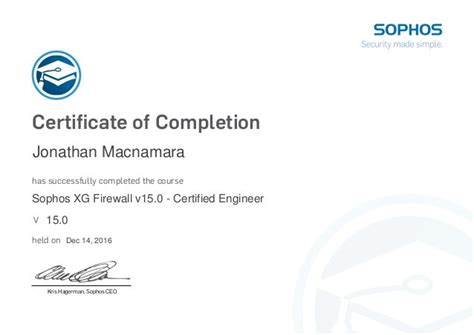 Sophos xg admin console certificate.  These are signed by the firewall's interna...