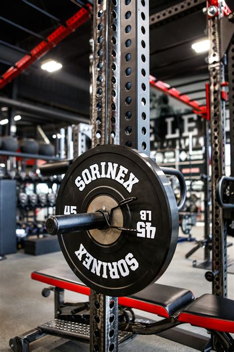 Sorinex - The Landmine™ is another Sorinex Original design. Originally developed in 1999 to help co-owner, Bert Sorin, train for Hammer throwing in preparation for the 2000 Olympic Trials. The Sorinex Landmine created an integrated system for safer and more efficient barbell movement. Presses, rows, rotational movements and more.
