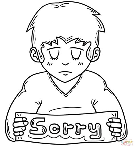 Sorry Coloring Pages Coloring Pages