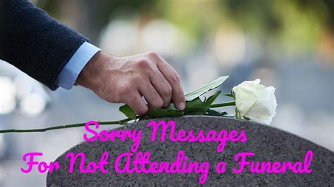Sorry messages for not attending funeral.  Whether Discover compassionate ex...
