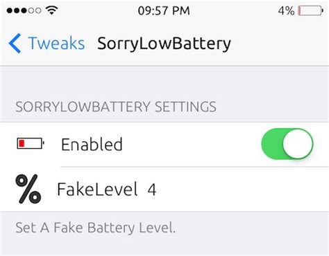 Sorrylowbattery. SorryLowBattery: Lets You Fake Your Battery Percentage. H12. 4.43K subscribers. Subscribe. 16K views 8 years ago. All info will be displayed in the video ------ Modmyi Article: … 