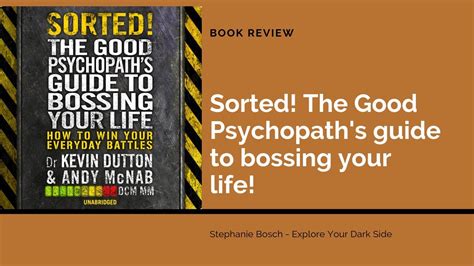 Sorted the good psychopaths guide to bossing your life by andy mcnab. - Crystal reports users manual version 3.