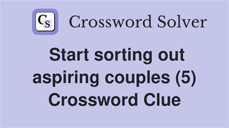 Sorting Out Crossword Clue