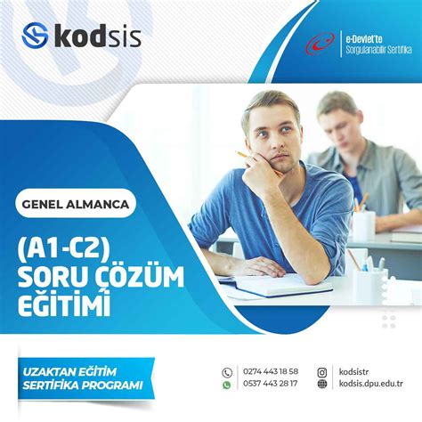 Soru Udemy Almanca Kursu.
