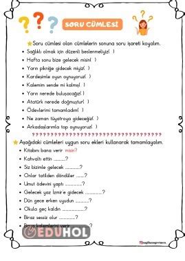 Soru cümlesi Vikipedi. 
