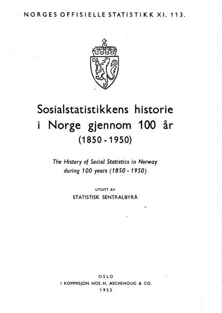 Sosialstatistikkens historie i norge gjennom 100 år, 1850 1950. - Financial accounting 13 edition warren solutions manual.