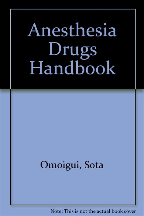 Sota omoigui s anesthesia drugs handbook. - Manuale di hymax lift s 3000.