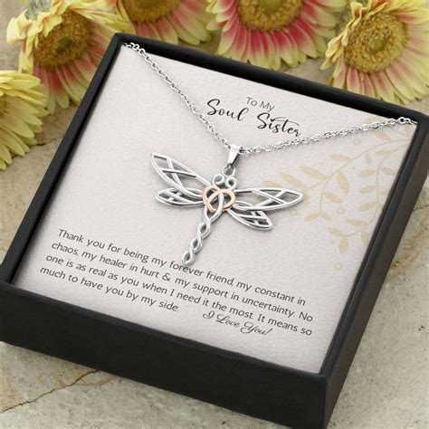 Soul sister gifts. RareLove Soul Sister Gift for Women, Friendship 925 Sterling Silver Sister Celtic Knot Infinity Heart Necklace, Best Friend Birthday Gifts 4.7 out of 5 stars 32 1 offer from $18.33 