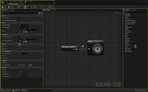 Sound Cue Editor Unreal Engine Documentation