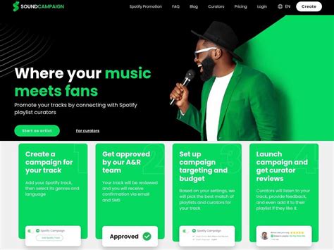 Soundcampaign. SoundCampaign is the #1 pitching platform for your music to make it into the top Spotify playlists. The power of playlists is immense, and SoundCampaign understands that. Through its innovative Spotify pitching platform, SoundCampaign helps music creators like you, ... 