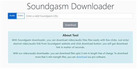 Soundgasm audio downloader. Soundgasm Downloader by SleepyDev Adds a download button to Soundgasm You'll need Firefox to use this extension Download Firefox and get the … 