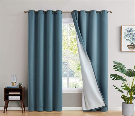Soundproof curtain. RYB HOME Thermal Curtains Soundproof - 3-in-1 Curtains Noise Barrier - Blackout - Thermal Insulated Curtains for Bedroom Room Divider High Ceiling Window Decor, 52 x 95 inch Long, Grey, 2 Pcs . Visit the RYB HOME Store. 4.4 4.4 out of 5 stars 1,784 ratings. Climate Pledge Friendly . 