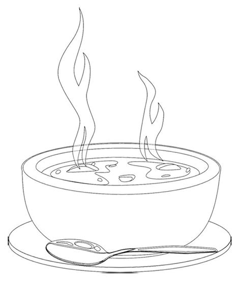 Soup Coloring Pages