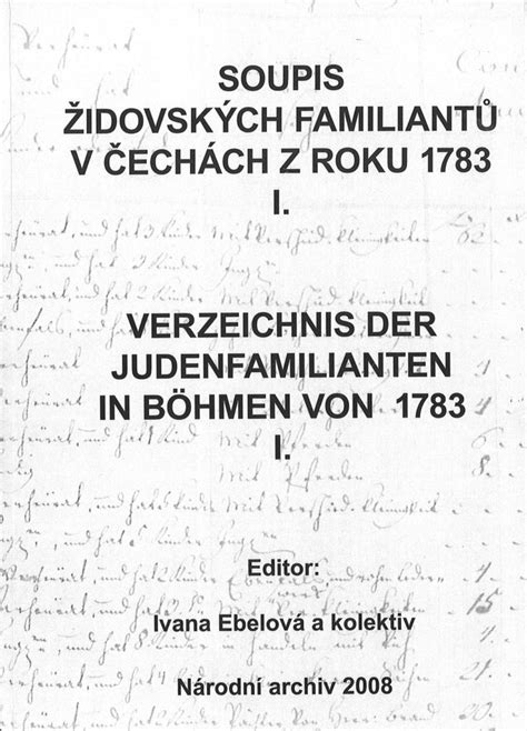 Soupis židovských familiantů v čechách z roku 1783 =. - Dolls of canada a reference guide.