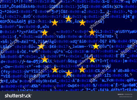 Source Code Software Errors Overlaid Eu Stock Illustration