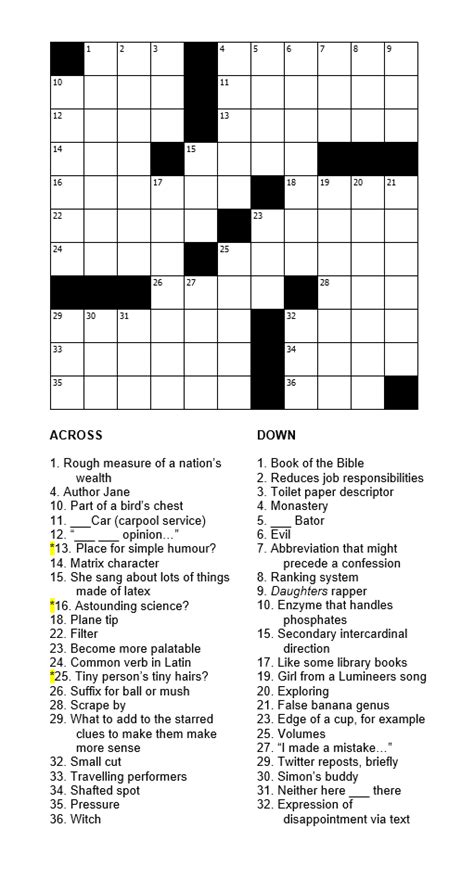 Source of this puzzles starred haunted clues crossword. The Crossword Solver found 30 answers to "Like some headphones, and a hint to making sense of the answers to the starred clues", 15 letters crossword clue. The Crossword Solver finds answers to classic crosswords and cryptic crossword puzzles. Enter the length or pattern for better results. Click the answer to find similar crossword clues. 