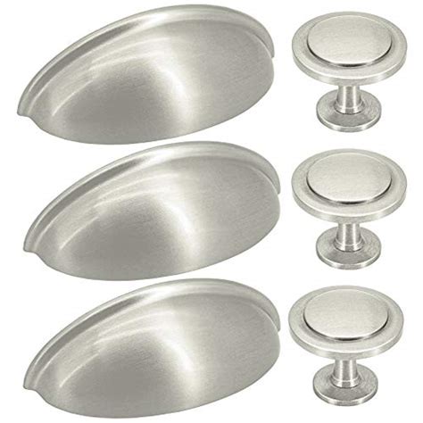 SourceTon Set of 15 Cabinet Knobs and Cup Handles 5 Pieces 3