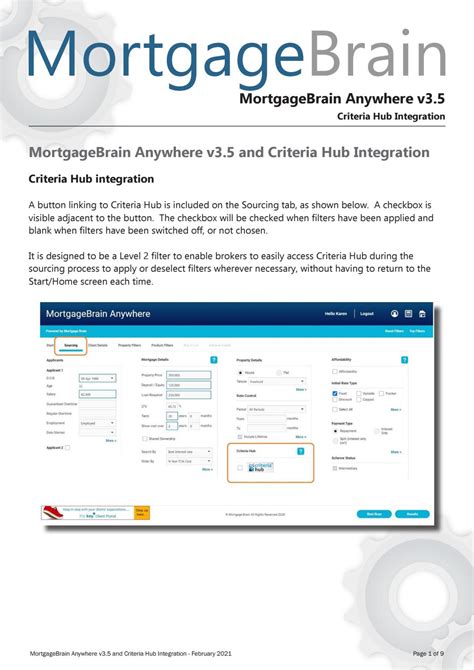 Sourcing Brain: V3.5 Criteria Integration - Mortgage Brain