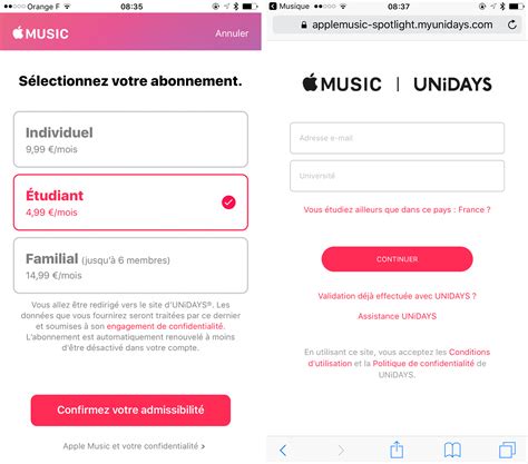 Souscrire un abonnement étudiant à Apple Music