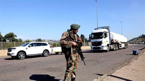 South Africa deploys army over burning of trucks, braces for unrest over ex-president’s court case