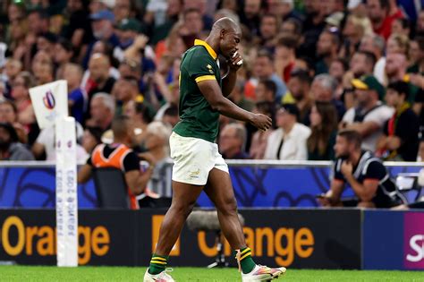 South Africa wing Makazole Mapimpi is out of the Rugby World Cup with a fractured eye socket