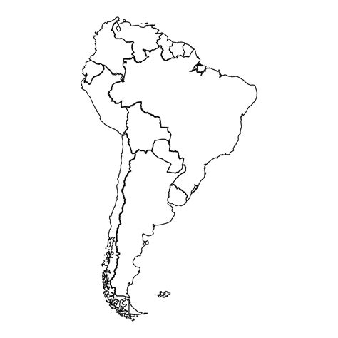 South America Map Outline High Res Vector Graphics - Getty …