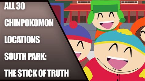 South Park: The Stick of Truth - All 30 Chinpokomon Collectibles ...