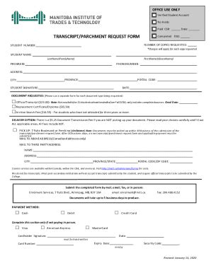 South Plains College Transcript Request Parchment