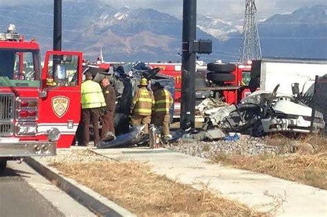 ORIGINAL STORY: SOUTH JORDAN, Utah ( ABC4) — One person is dead after hitting a barrier on I-15 near 11400 south in South Jordan Friday evening. The southbound on-ramp is closed until 8:45 p.m., according to Utah Highway Patrol. The accident is still under investigation.. 