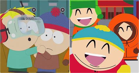 Nov 3, 2022 · South Park at its most awkward. 6. 'Dances with Smurfs' (season 13, episode 13) When Cartman is named new morning announcer at school, he starts to abuse the power and accuse Wendy Testaburger of ... . 
