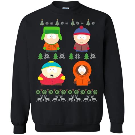1-48 of over 3,000 results for "south park sweater" Results. Price and other details may vary based on product size and colour. SOUTHPARK. South Park Randy Everything Sucks Hooded Sweatshirt. ... South Park Mens Christmas Jumper Adults Eric Cartman Knitted Sweater. 5.0 out of 5 stars 3. $84.99 $ 84. 99. FREE delivery Jun 16 - Jul 7 .