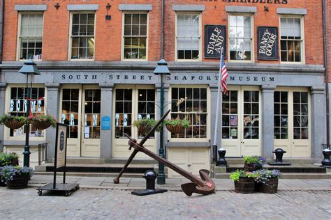 South street seaport museum. Museum: In 1967, the first tourist attraction was built to revitalize the area – the South Street Seaport Museum (which you can visit today). Here you can learn all about the South Street Seaport history in one of the original buildings in the area. Pier 17: The main Pier 17 area was built in 2018, when they demolished the old structure and created a beautiful retail … 