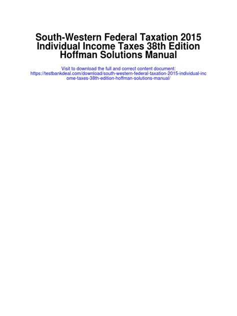 South western federal taxation 2015 study guide. - Tipler and mosca study guide 6th edition.