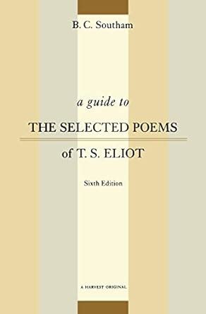 Southam b c a guide to the selected poems of t s eliot. - 1999 audi a4 axle bearing carrier manual.