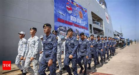 Southeast Asia nations hold first joint navy drills near disputed South China Sea