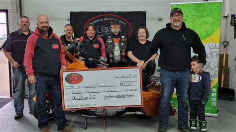 Southern Alberta Bikers present cheques to local charities