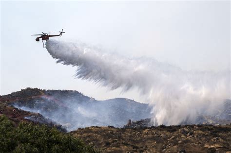 Southern California firefighters battle 3 wildfires amid hot, dry weather