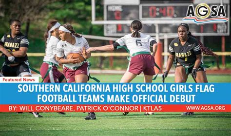 Southern California high school girls flag football teams make official debut as popularity continues to rise