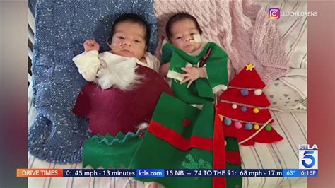 Southern California twins arrive home from ICU for the holidays