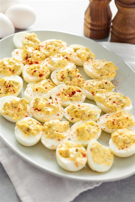 Southern Deviled Eggs - bakedbroiledandbasted.com