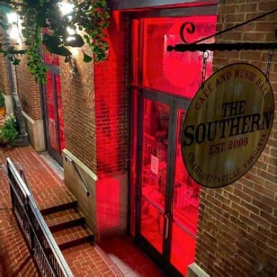 Southern cafe and music hall. The Southern Café and Music Hall - Charlottesville, VA. Chatham County Line. Apr 13 · Sat, 8:00 PM. The Southern Café and Music Hall - Charlottesville, VA. Frequinox. Mar 28 · Thu, 8:00 PM. The Southern Café and Music Hall - Charlottesville, VA. Dogwood Tales. Apr 26 · Fri, 7:30 PM. 