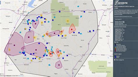 Southern pine outage. The latest weather system has caused additional outages and there are now 14,272 outages as of 5:10 p.m. Our linemen, along with 122 additional linemen and 70 additional right-of-way crew members are... 