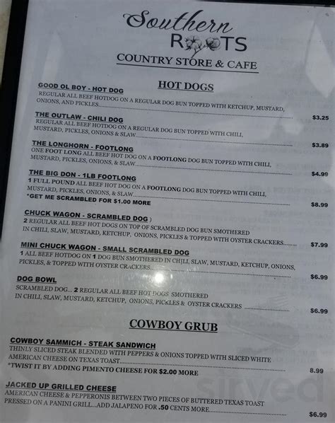 Southern roots country store uptown columbus menu. See more of Southern Roots Country Store Uptown on Facebook. Log In. ... New American Restaurant. Columbus Nutrition - Georgia ... 
