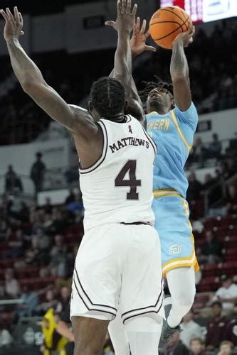 Southern stuns No. 21 Mississippi State, closing with 12-0 run for 60-59 victory