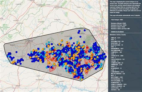 Power Outage in Cullen, Virginia (VA). Outage Reports by Zip Codes. Most Recent Report Date: Dec 10, 2017. ... Southside Electric Cooperative. Report an Outage (866) 878-5514 Report Online. View Outage Map. Outage Map. Mecklenburg Electric Coopeartive. Report an Outage (877) 632-5688 Report Online.. 